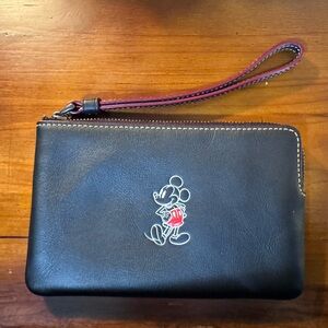 Disney x Coach Mickey wristlet